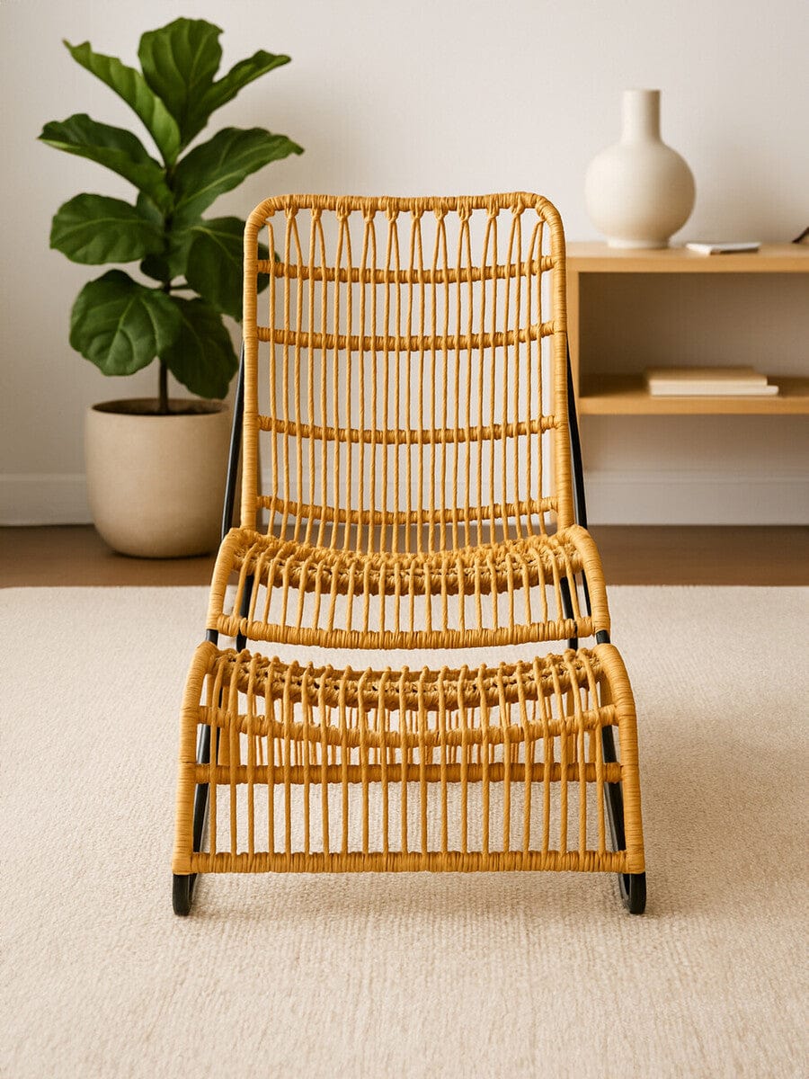Hamilton Interiors Living Manado Rattan Chair And Footstool Set House of Isabella UK