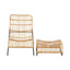 Hamilton Interiors Living Manado Rattan Chair And Footstool Set House of Isabella UK