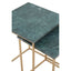Hamilton Interiors Living Mandoli Nest Of 2 Green Marble Side Tables House of Isabella UK