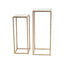 Hamilton Interiors Living Mandoli Nest Of 2 White Marble Top Square Side Tables House of Isabella UK