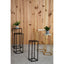 Hamilton Interiors Living Mandoli Nest Of 3 Black Side Tables House of Isabella UK