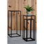 Hamilton Interiors Living Mandoli Nest Of 3 Black Side Tables House of Isabella UK