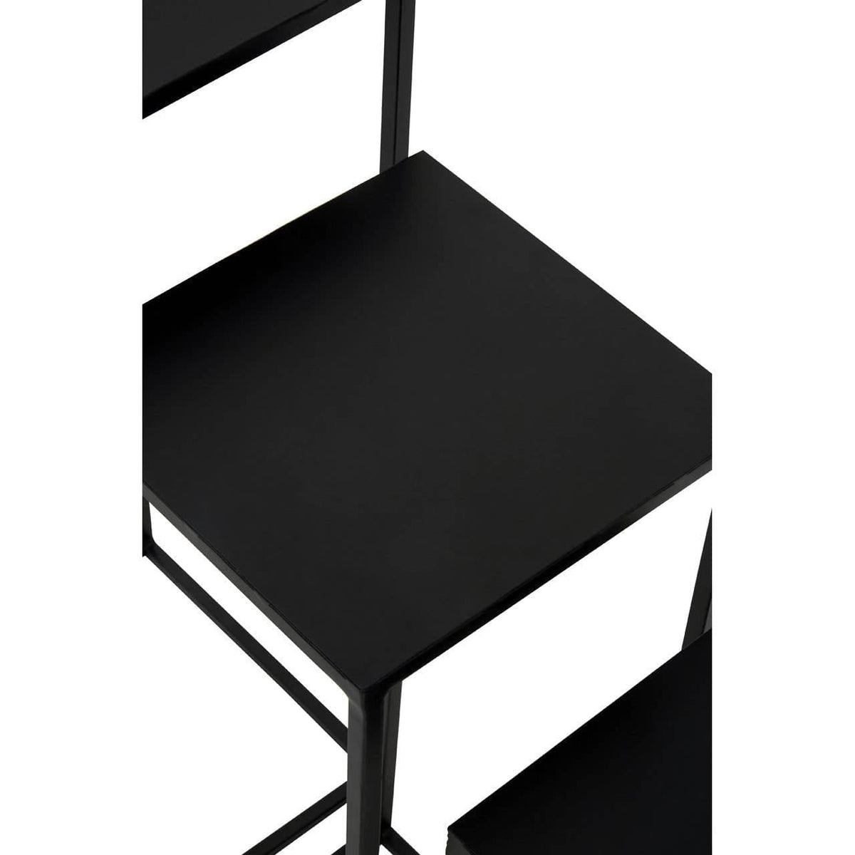 Hamilton Interiors Living Mandoli Nest Of 3 Black Side Tables House of Isabella UK