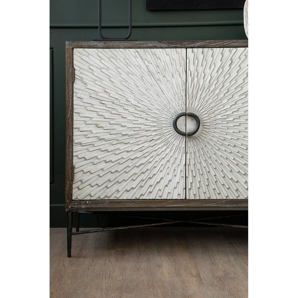 Hamilton Interiors Living Milan 4 Door Recycled Elm Wood Sideboard House of Isabella UK