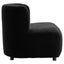 Hamilton Interiors Living Montreal Black Boucle Effect Armless Lounge Chair House of Isabella UK