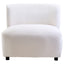 Hamilton Interiors Living Montreal Ivory Boucle Effect Armless Lounge Chair House of Isabella UK