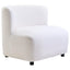 Hamilton Interiors Living Montreal Ivory Boucle Effect Armless Lounge Chair House of Isabella UK