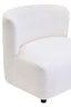 Hamilton Interiors Living Montreal Ivory Boucle Effect Armless Lounge Chair House of Isabella UK