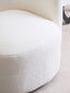 Hamilton Interiors Living Montreal Ivory Boucle Effect Curved Lounge Chair With Swivel Base House of Isabella UK