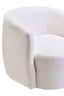 Hamilton Interiors Living Montreal Ivory Boucle Effect Curved Lounge Chair With Swivel Base House of Isabella UK