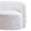 Hamilton Interiors Living Montreal Ivory Boucle Effect Curved Lounge Chair With Swivel Base House of Isabella UK