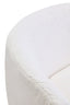 Hamilton Interiors Living Montreal Ivory Boucle Effect Curved Lounge Chair With Swivel Base House of Isabella UK