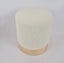 Hamilton Interiors Living Mota Burl Wood And Cream Boucle Round Stool House of Isabella UK