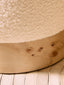 Hamilton Interiors Living Mota Burl Wood And Cream Boucle Round Stool House of Isabella UK