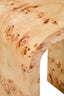 Hamilton Interiors Living Mota Burl Wood Design Curved Side Table House of Isabella UK