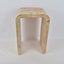 Hamilton Interiors Living Mota Burl Wood Design Curved Side Table House of Isabella UK