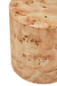 Hamilton Interiors Living Mota Burl Wood Design Round Side Table House of Isabella UK
