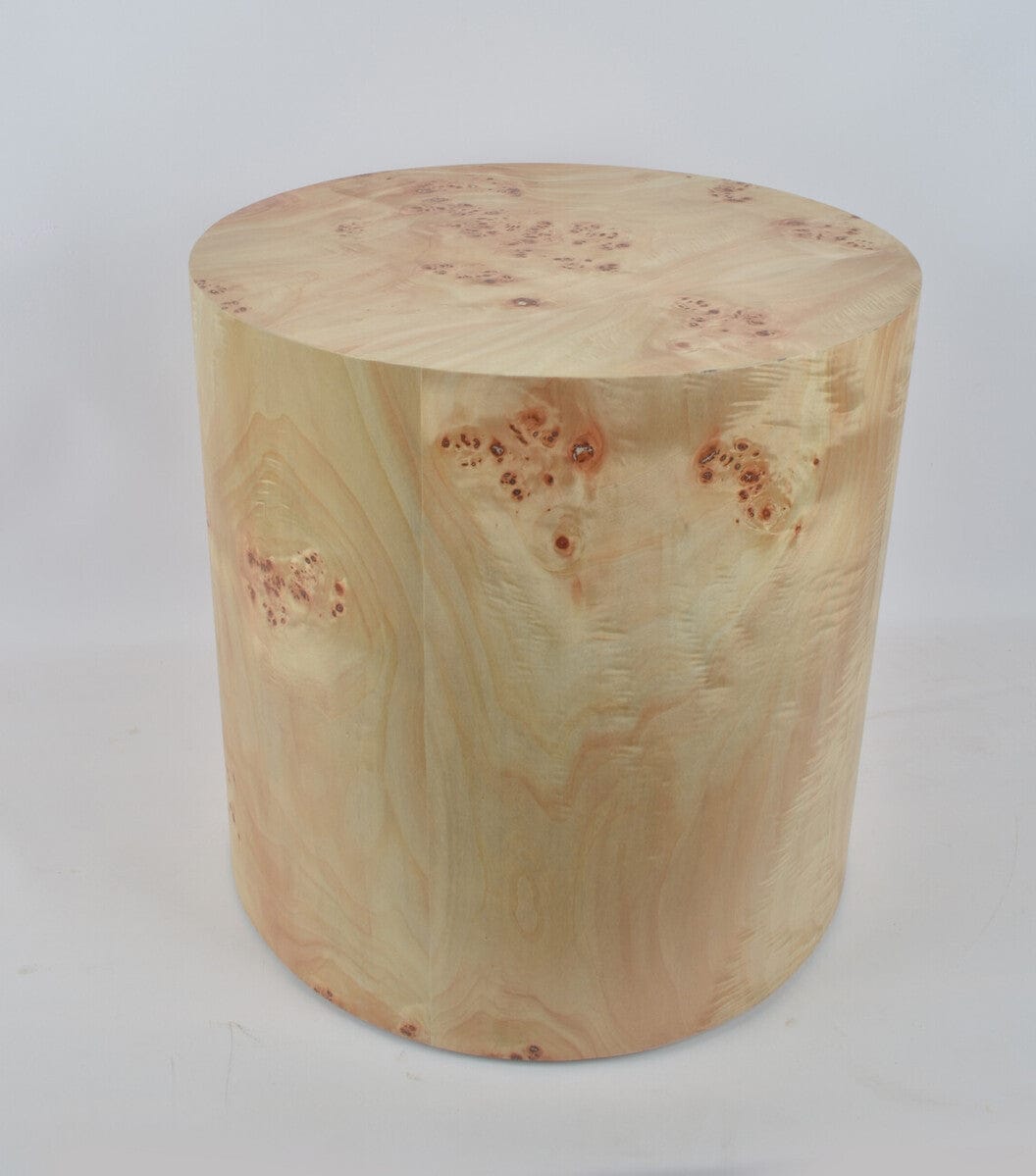 Hamilton Interiors Living Mota Burl Wood Design Round Side Table House of Isabella UK