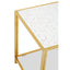 Hamilton Interiors Living Novi Glass Top And Gold Frame Side Table House of Isabella UK