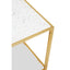 Hamilton Interiors Living Novi Glass Top And Gold Frame Side Table House of Isabella UK