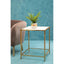 Hamilton Interiors Living Novi Glass Top And Gold Frame Side Table House of Isabella UK