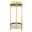 Hamilton Interiors Living Novo 2 Tier Gold And Wavy Design Trolley House of Isabella UK