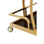Hamilton Interiors Living Novo 2 Tier Gold And Wavy Design Trolley House of Isabella UK
