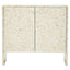 Hamilton Interiors Living Obra Flower White Mother Of Pearl Cabinet House of Isabella UK