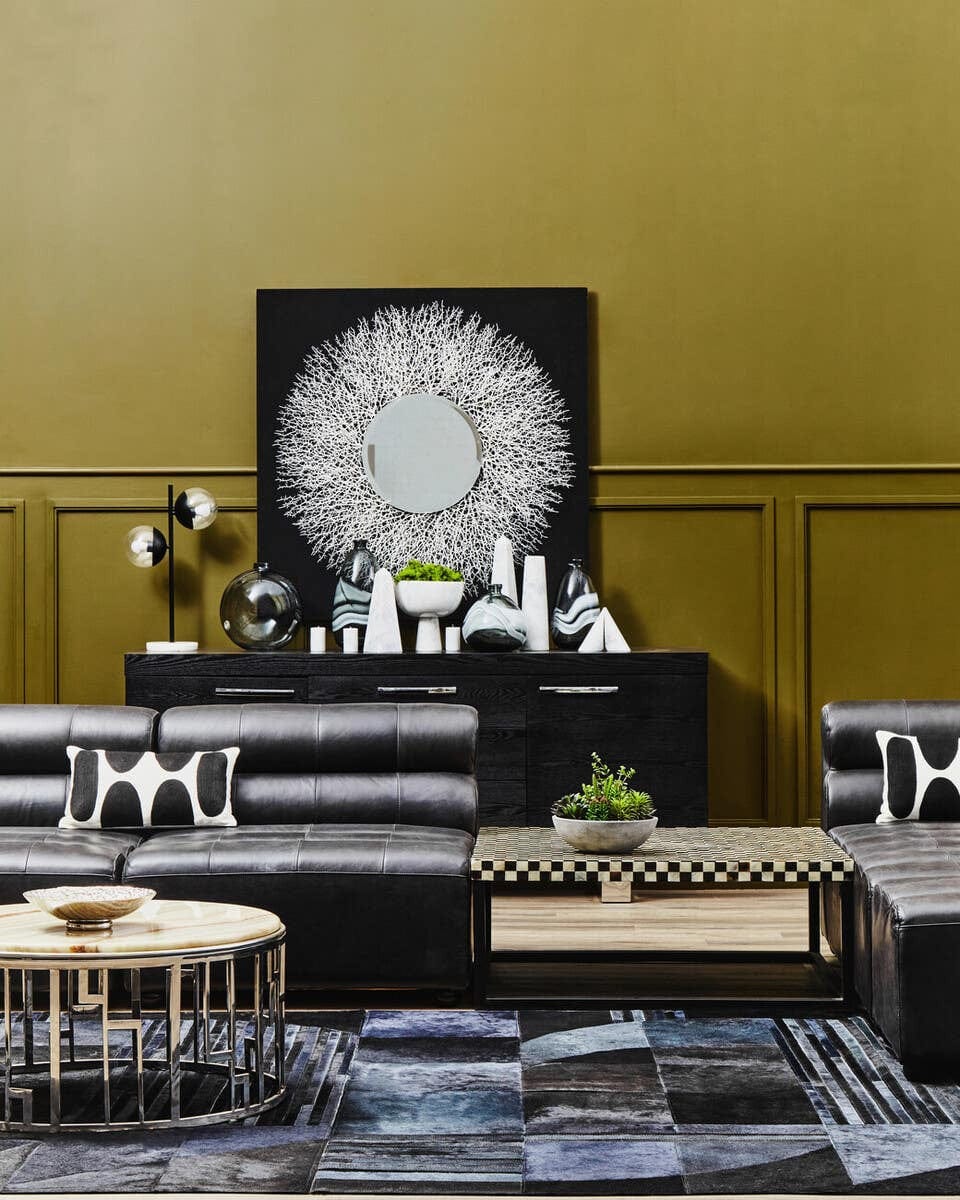 Hamilton Interiors Living Obra Mother of Pearl Square Coffee Table House of Isabella UK