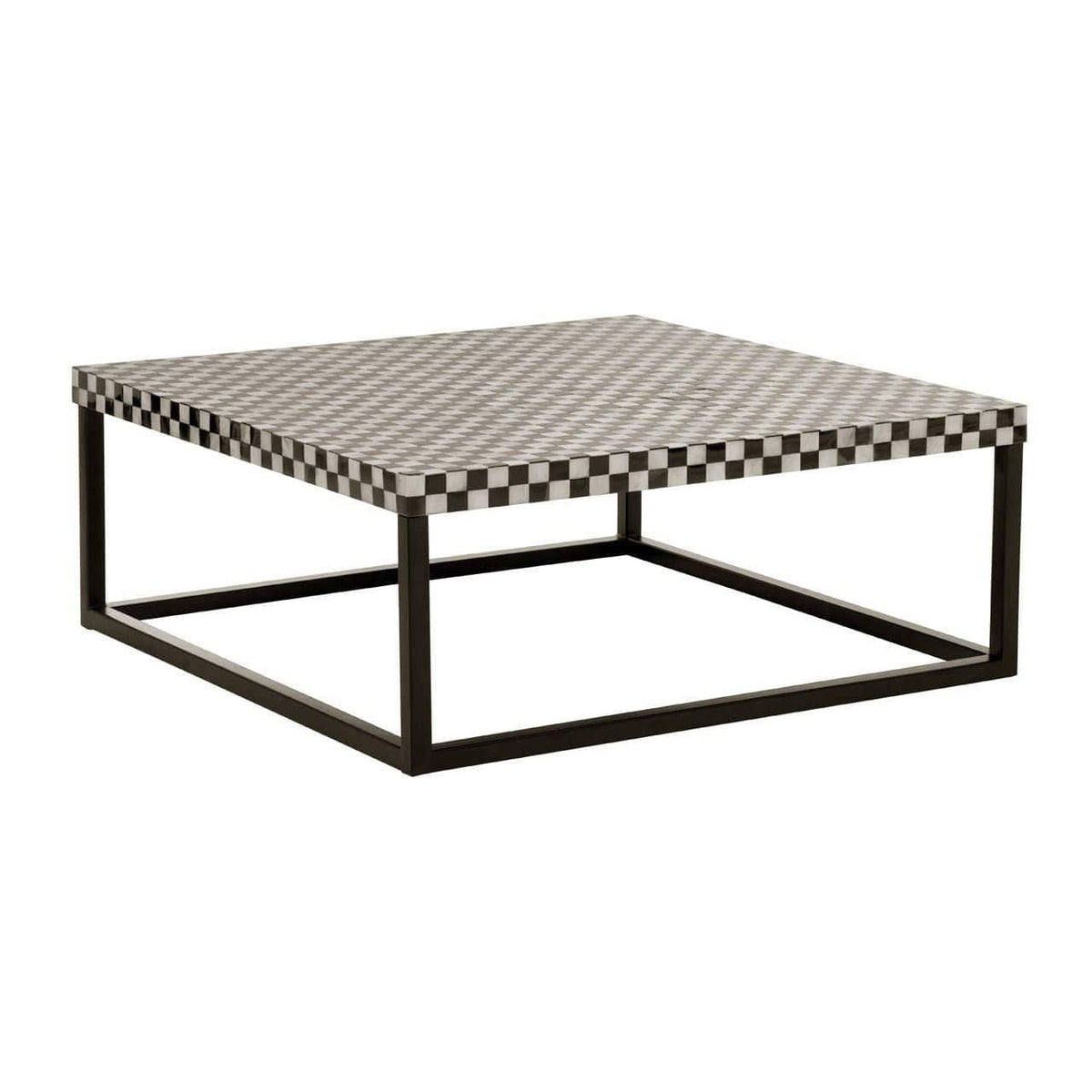 Hamilton Interiors Living Obra Mother of Pearl Square Coffee Table House of Isabella UK