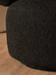 Hamilton Interiors Living Oliveto Black Boucle Curved Swivel Armchair House of Isabella UK