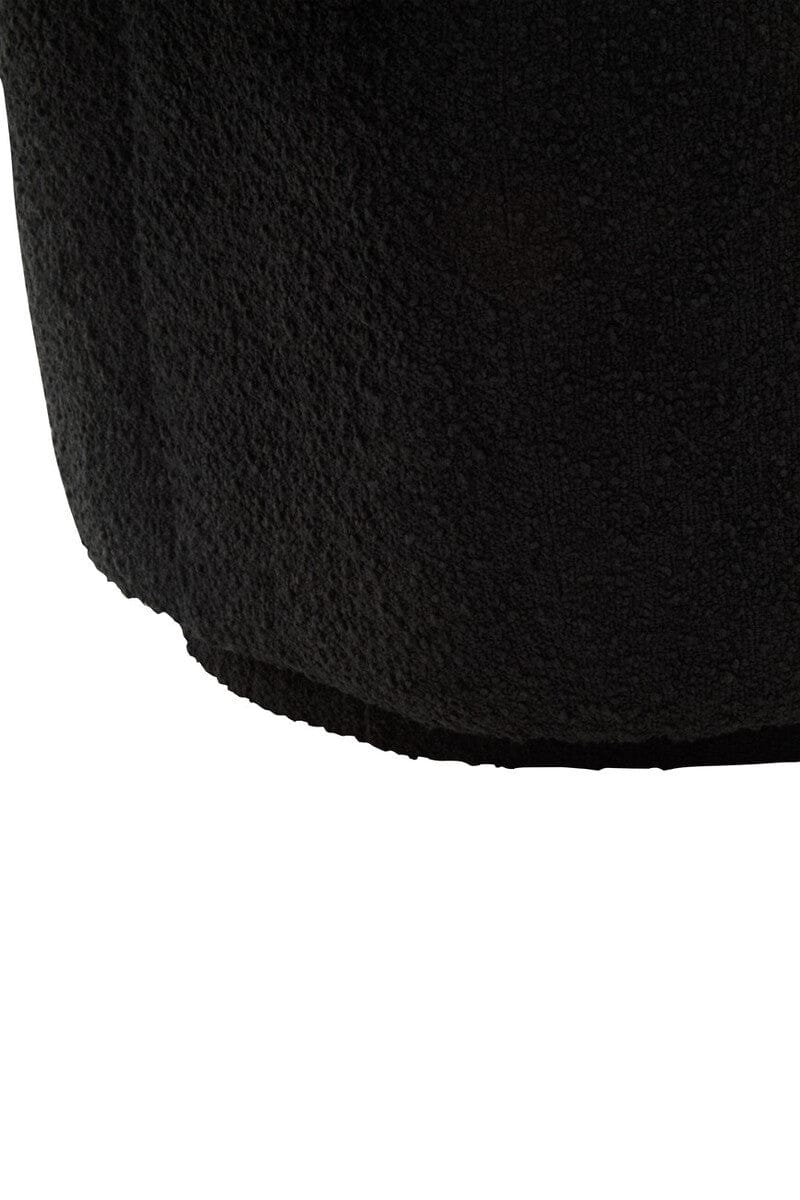 Hamilton Interiors Living Oliveto Black Boucle Curved Swivel Armchair House of Isabella UK