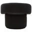 Hamilton Interiors Living Oliveto Black Boucle Curved Swivel Armchair House of Isabella UK