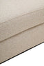 Hamilton Interiors Living Oratino Ivory Linen 3 Seater Curved Sofa House of Isabella UK