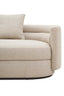 Hamilton Interiors Living Oratino Ivory Linen 3 Seater Curved Sofa House of Isabella UK