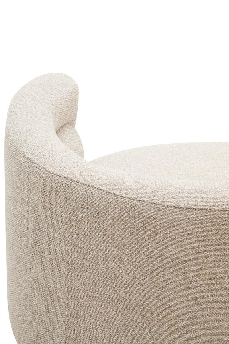 Hamilton Interiors Living Oratino Ivory Linen 3 Seater Curved Sofa House of Isabella UK