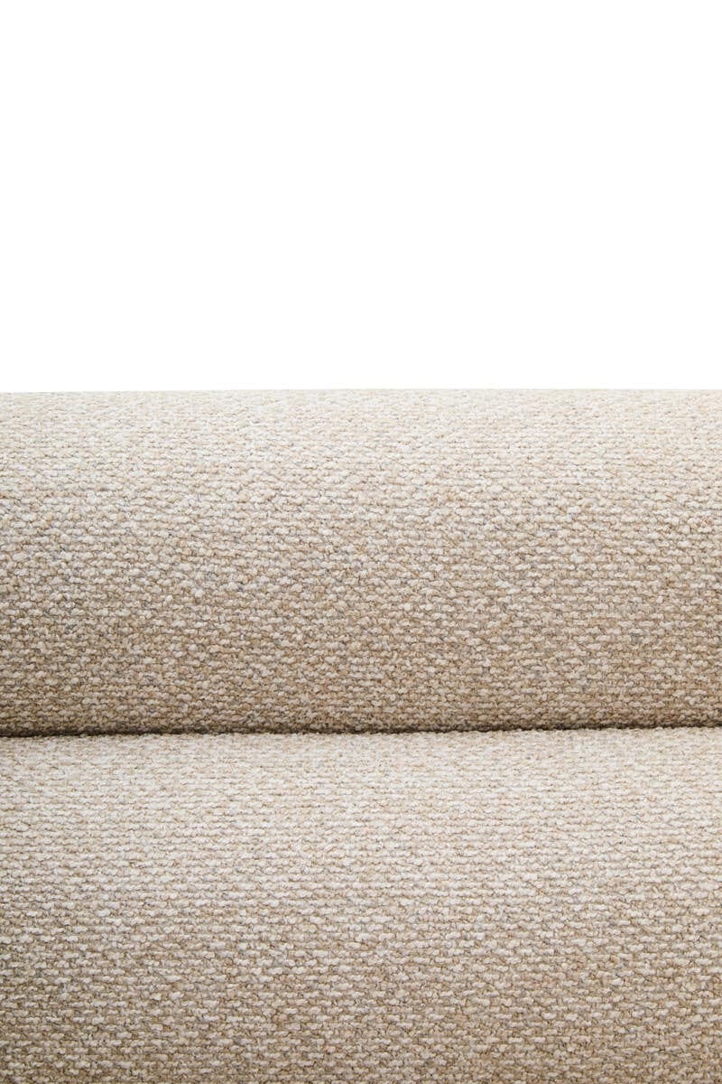 Hamilton Interiors Living Oratino Ivory Linen 3 Seater Curved Sofa House of Isabella UK