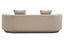 Hamilton Interiors Living Oratino Ivory Linen 3 Seater Curved Sofa House of Isabella UK