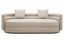 Hamilton Interiors Living Oratino Ivory Linen 3 Seater Curved Sofa House of Isabella UK