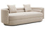 Hamilton Interiors Living Oratino Ivory Linen 3 Seater Curved Sofa House of Isabella UK