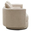 Hamilton Interiors Living Oratino Ivory Linen 3 Seater Curved Sofa House of Isabella UK