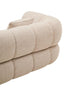 Hamilton Interiors Living Ordona Cream Linen 3 Seater Curved Sofa House of Isabella UK