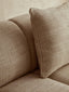Hamilton Interiors Living Ordona Cream Linen 3 Seater Curved Sofa House of Isabella UK