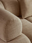 Hamilton Interiors Living Ordona Cream Linen 3 Seater Curved Sofa House of Isabella UK