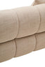Hamilton Interiors Living Ordona Cream Linen 3 Seater Curved Sofa House of Isabella UK