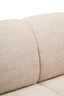 Hamilton Interiors Living Ordona Cream Linen 3 Seater Curved Sofa House of Isabella UK