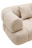Hamilton Interiors Living Ordona Cream Linen 3 Seater Curved Sofa House of Isabella UK