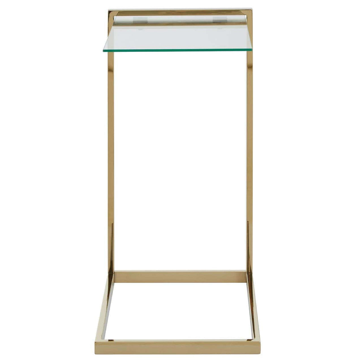 Hamilton Interiors Living Oria Warm Metallic Finish End Table House of Isabella UK