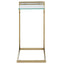 Hamilton Interiors Living Oria Warm Metallic Finish End Table House of Isabella UK
