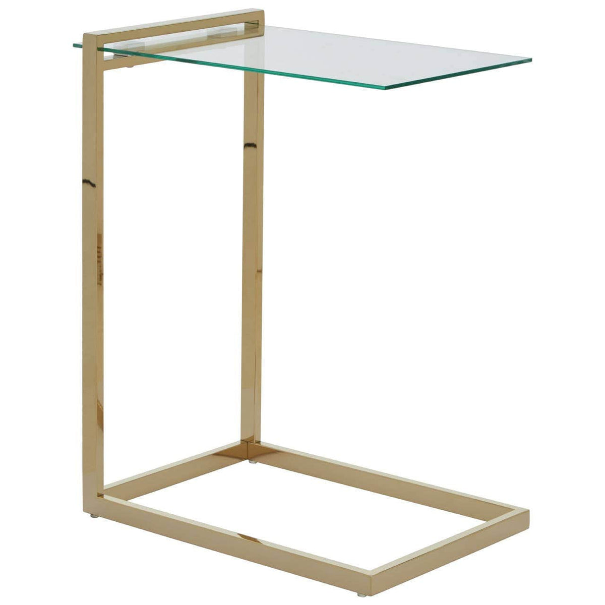 Hamilton Interiors Living Oria Warm Metallic Finish End Table House of Isabella UK